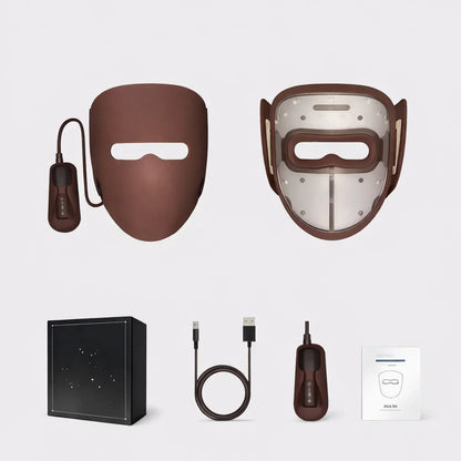 Handled 3D Silicone Face LED Mask - Salon Level Skin Therapy From Home