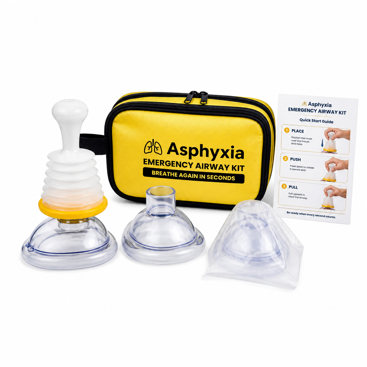 Handled Emergency Airway Kit - Helps Remove Airway Obstructions