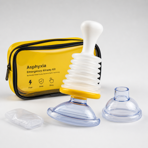 Handled Emergency Airway Kit - Helps Remove Airway Obstructions