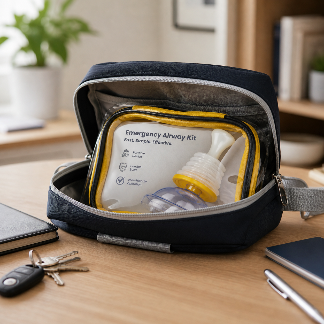 Handled Emergency Airway Kit - Helps Remove Airway Obstructions