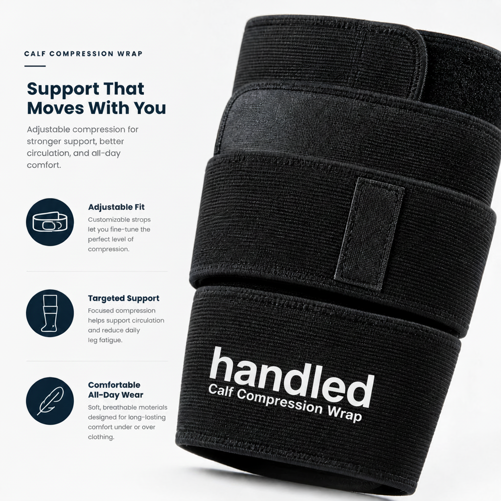 Handled Calf Compression Wrap - Walk Longer With Lighter Legs