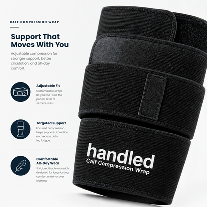 Handled Calf Compression Wrap - Walk Longer With Lighter Legs