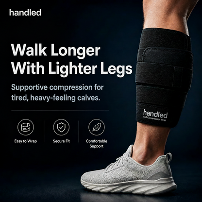 Handled Calf Compression Wrap - Walk Longer With Lighter Legs
