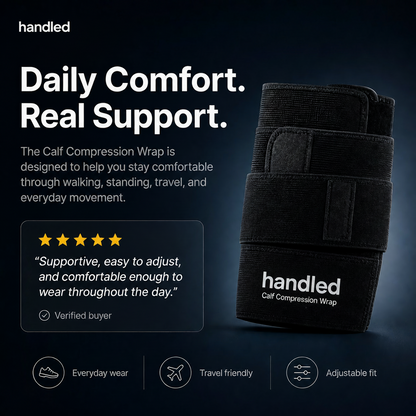 Handled Calf Compression Wrap - Walk Longer With Lighter Legs