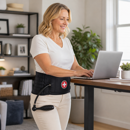 Handled Back Support Belt – Adjustable Lumbar Decompression Support For Everyday Back Comfort