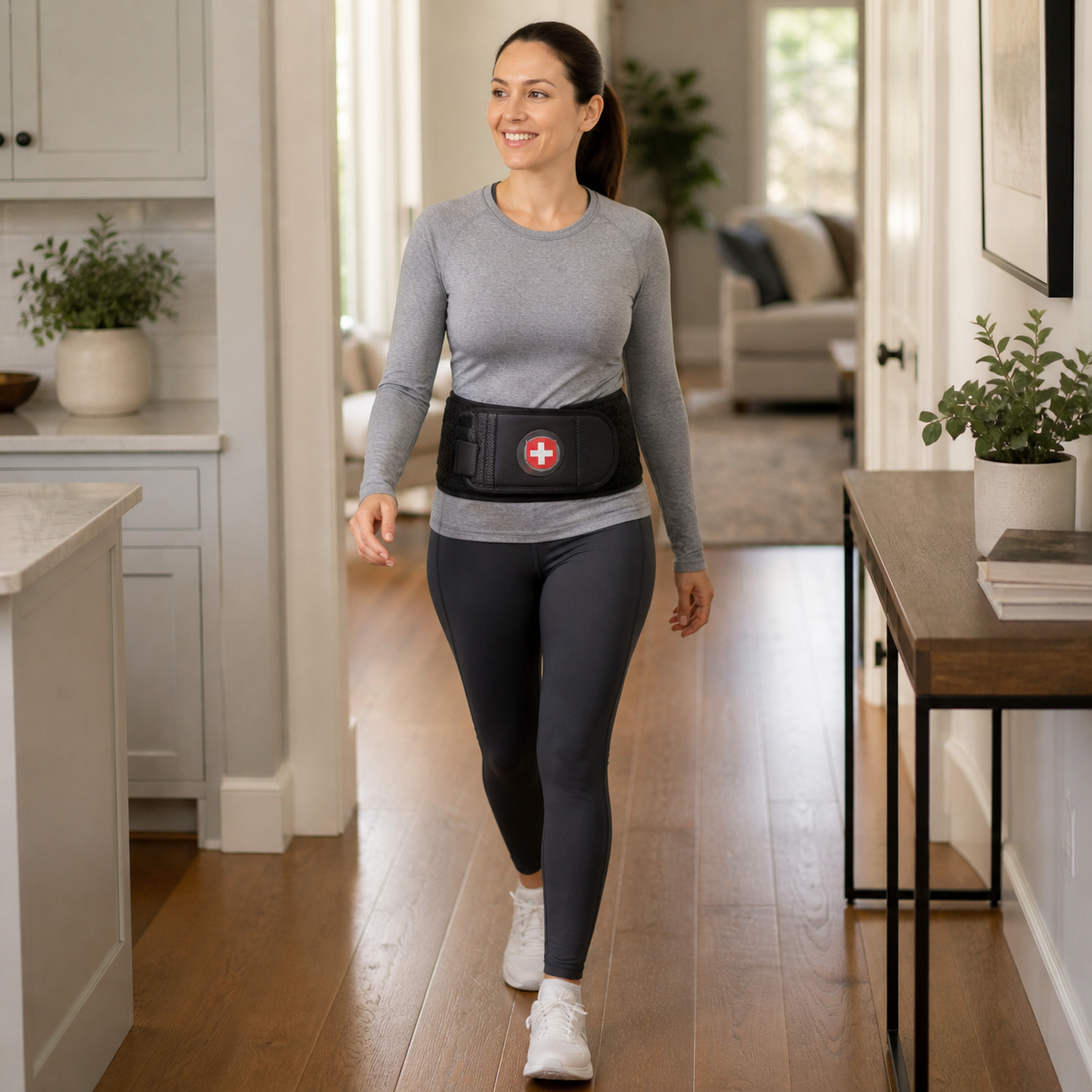 Handled Back Support Belt – Adjustable Lumbar Decompression Support For Everyday Back Comfort
