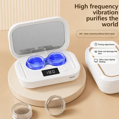 Handled Ultrasonic Contact Lens Cleaner - Deep Clean Your Lenses In Just 2 Minutes