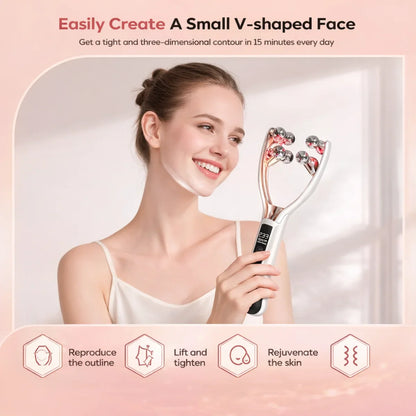 Handled Face Sculpt EMS Beauty Roller - Lift & Sculpt Your Face in 5 Minutes