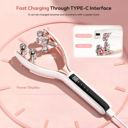 Handled Face Sculpt EMS Beauty Roller - Lift & Sculpt Your Face in 5 Minutes