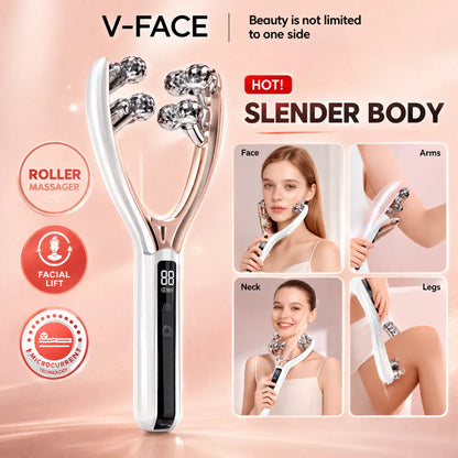 Handled Face Sculpt EMS Beauty Roller - Lift & Sculpt Your Face in 5 Minutes