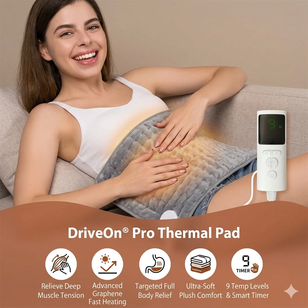 DriveOn® Pro Thermal Pad - Relieve Back Pain & Sleep More Comfortably in Just 15 Minutes a Day