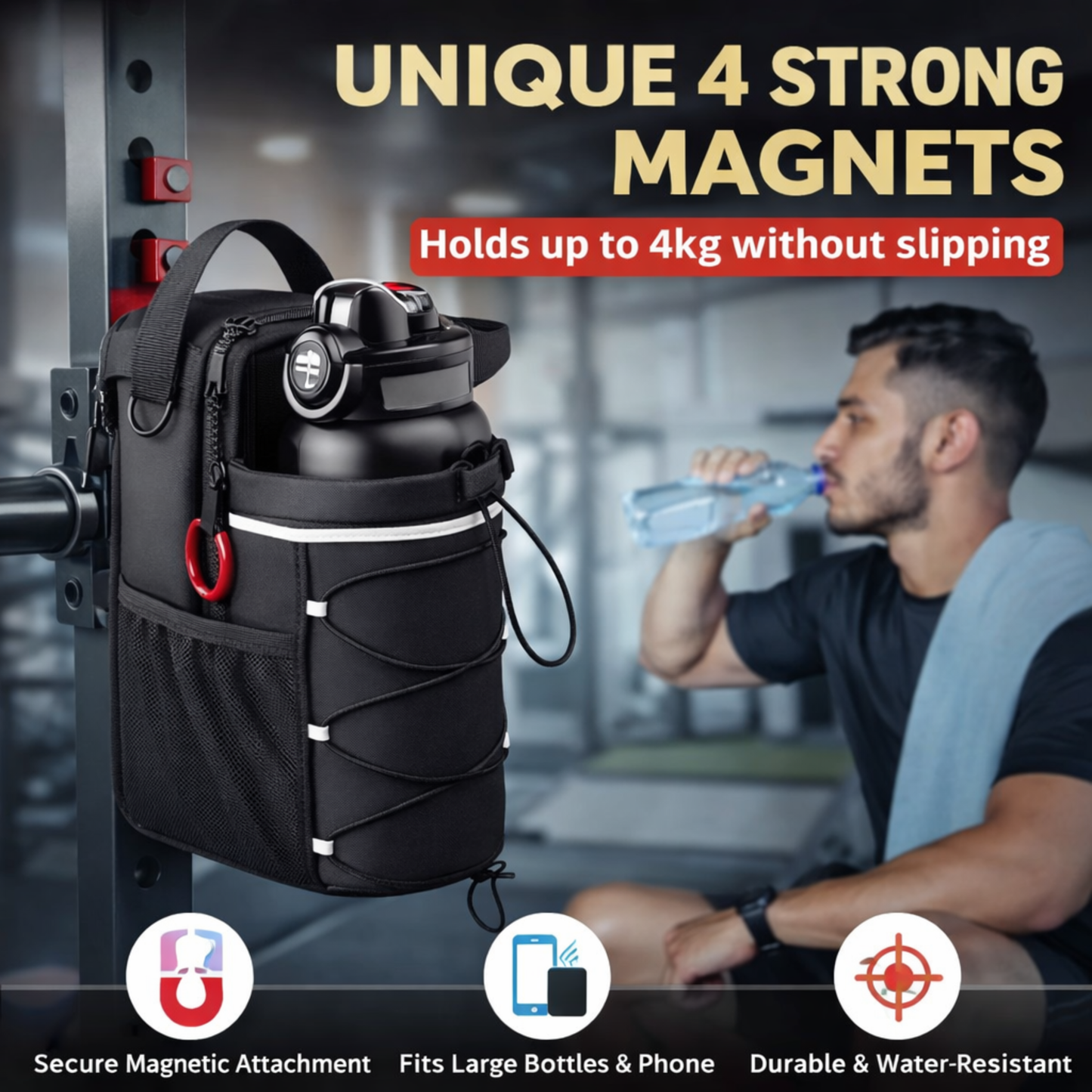 DriveOn™ Magnetic Gym Sling Bag
