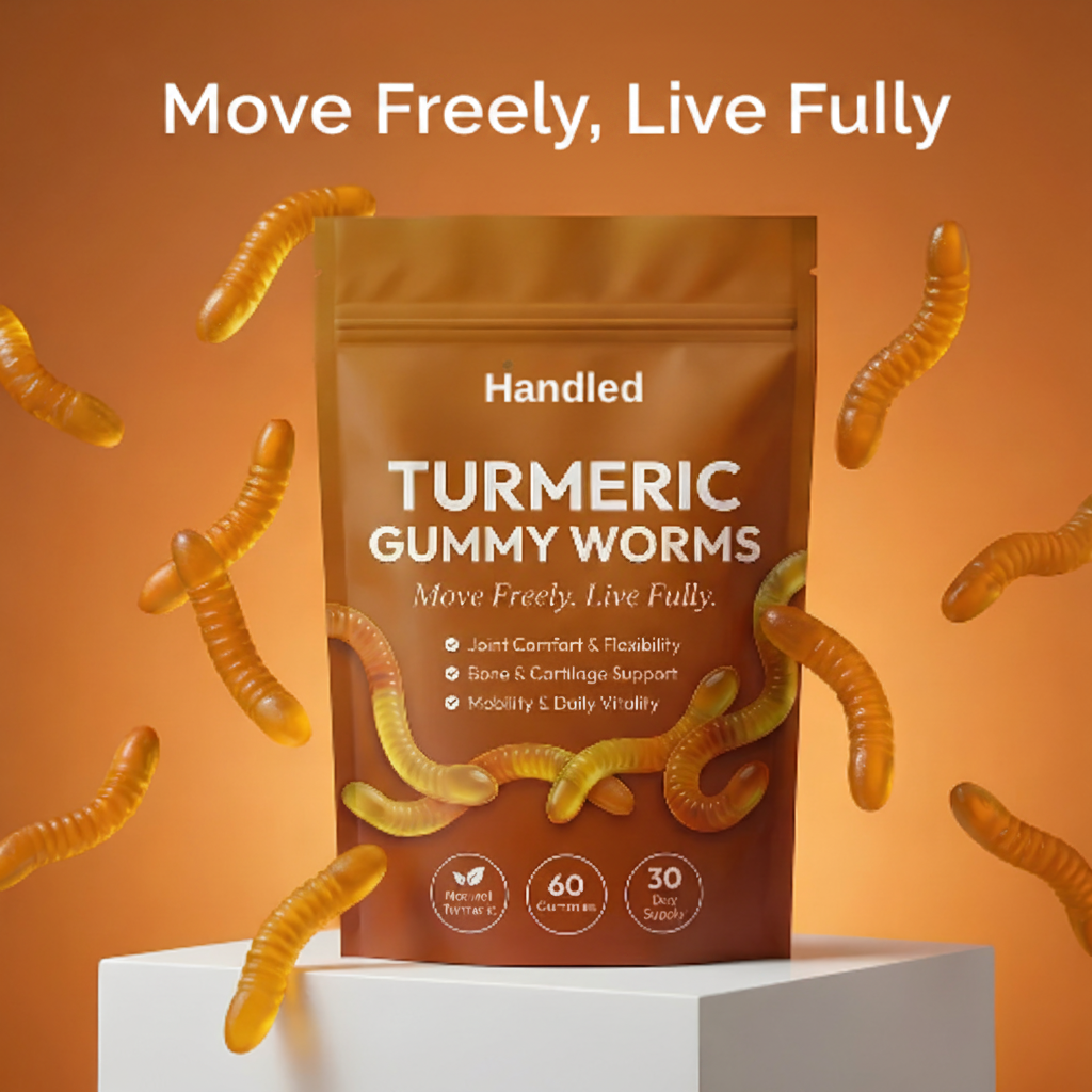 Handled Premium Turmeric Gummies - Move More Comfortably In Just 30 Days