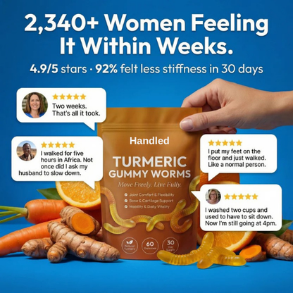 Handled Premium Turmeric Gummies - Move More Comfortably In Just 30 Days