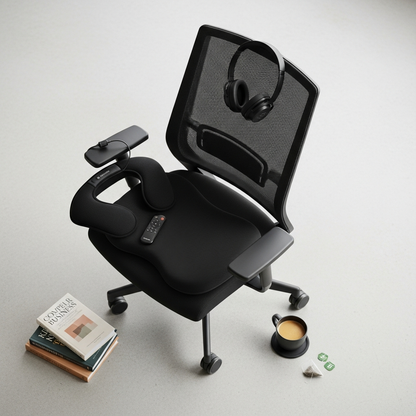 DriveOn Work From Home Kit — ComfortCore cushion and DeepRelief Shoulder Wrap