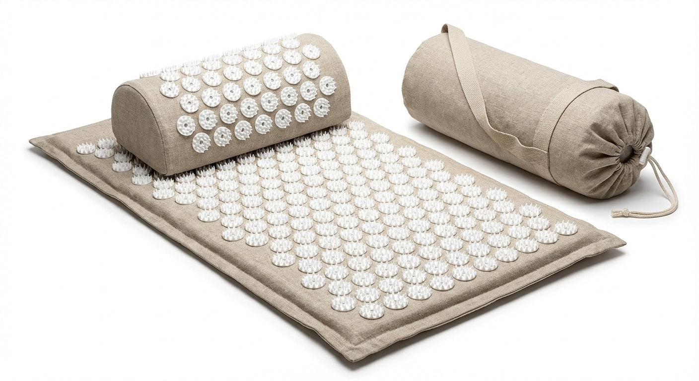 Handled acupressure-mat hero