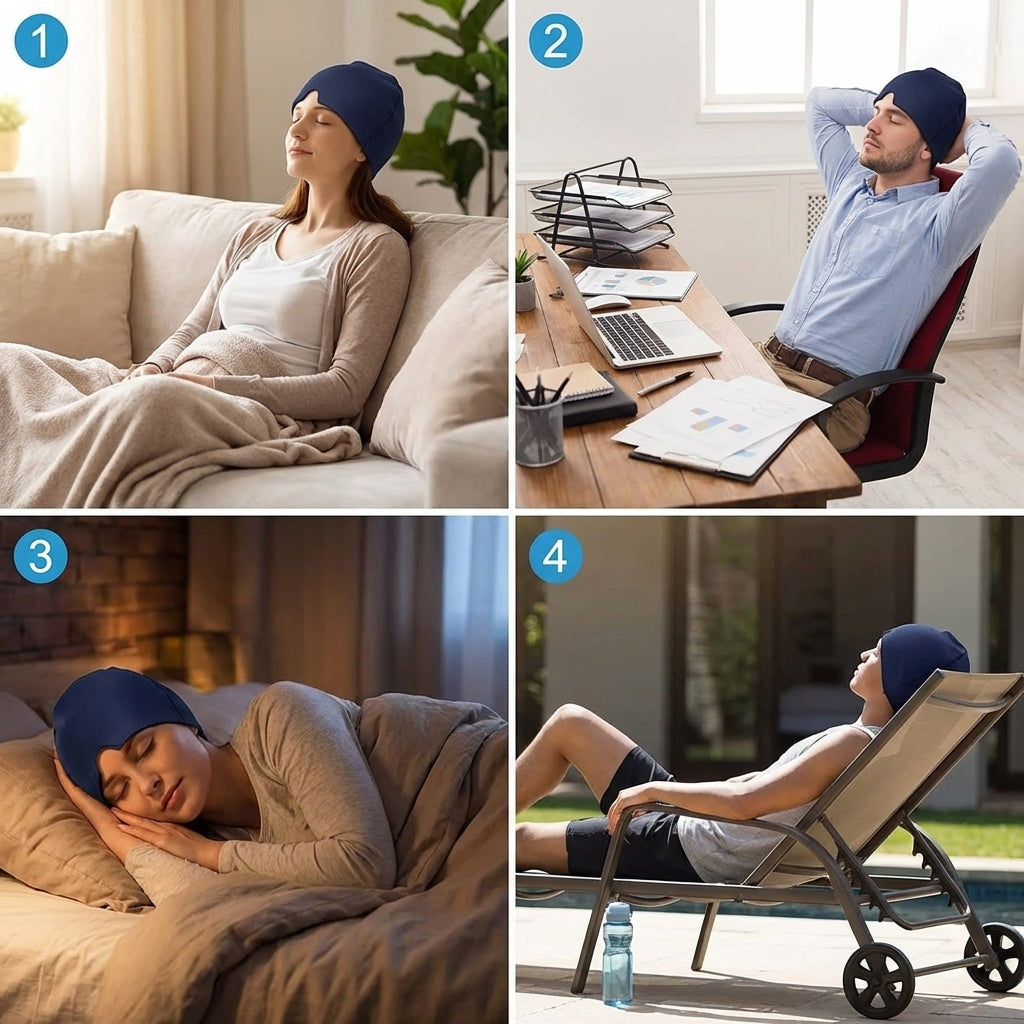 Handled migraine-cap multi-use