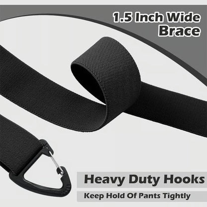 Heavy-Duty 4-Clip Suspenders for Men