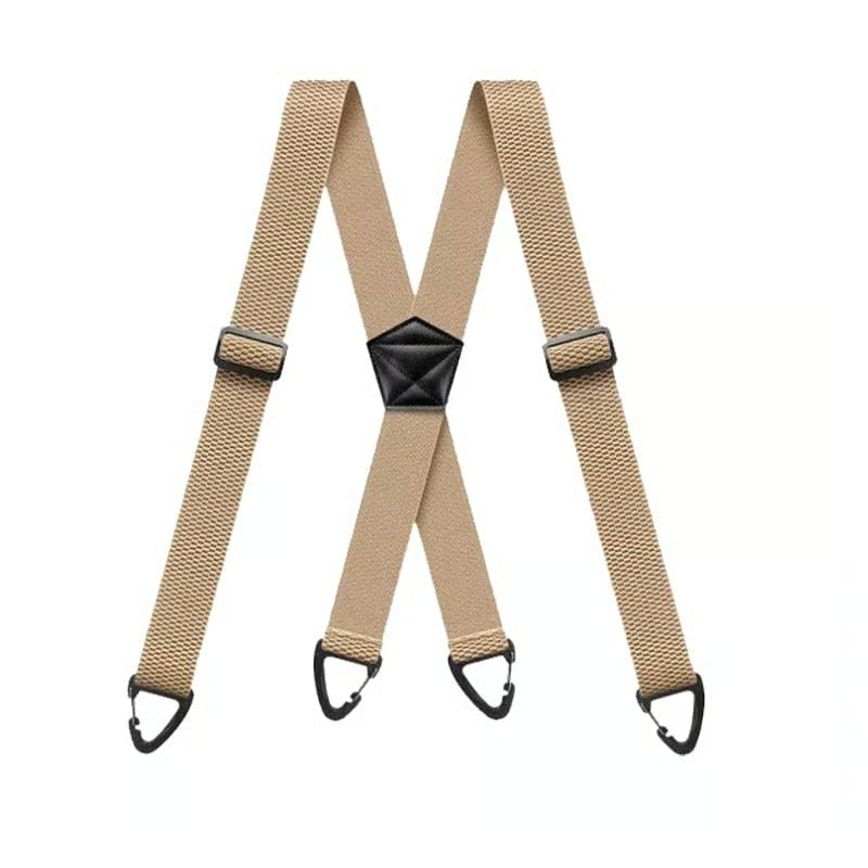 Heavy-Duty 4-Clip Suspenders for Men