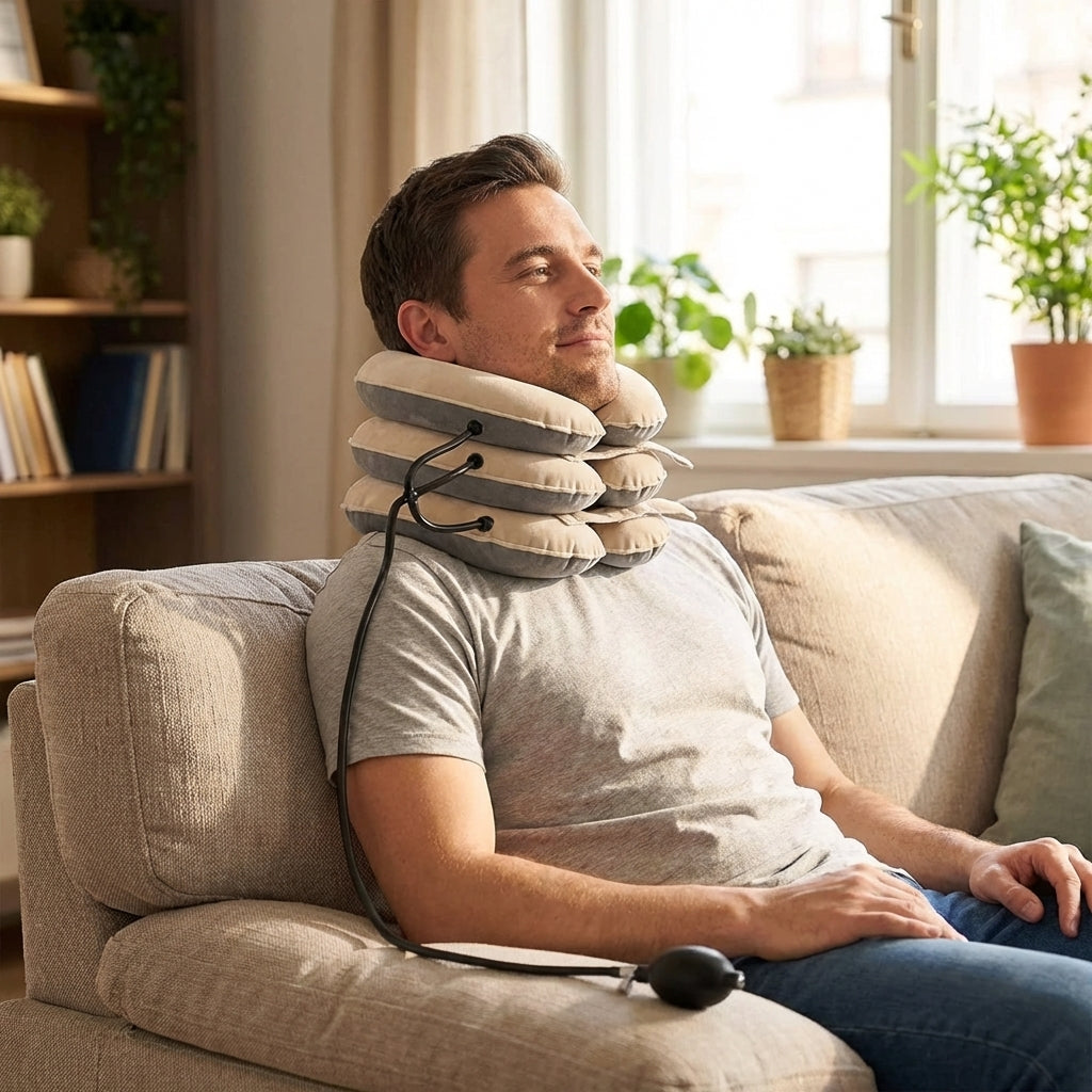 Neck Traction - product in use lifestyle shot
