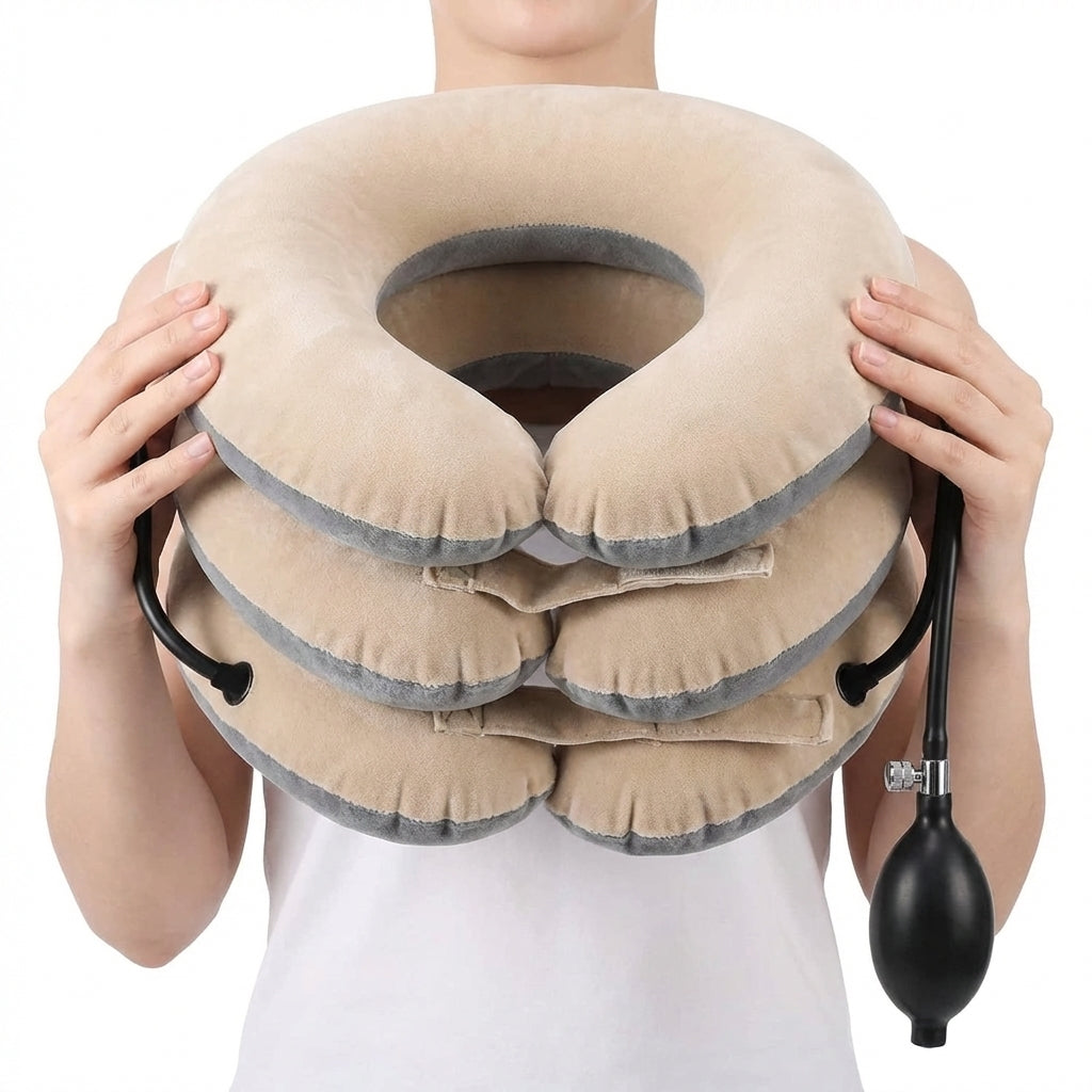 Handled neck-traction scale